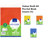 Marlin Kids Colour Kraft Pre-cut book covers A5 5's